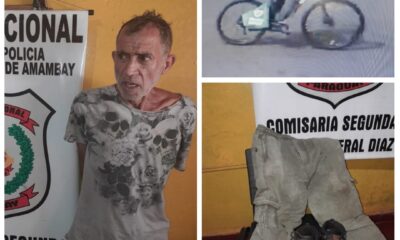 Detenido por robar bicicleta de farmacia sería también supuesto asesino en arroyo Punta Vakapi