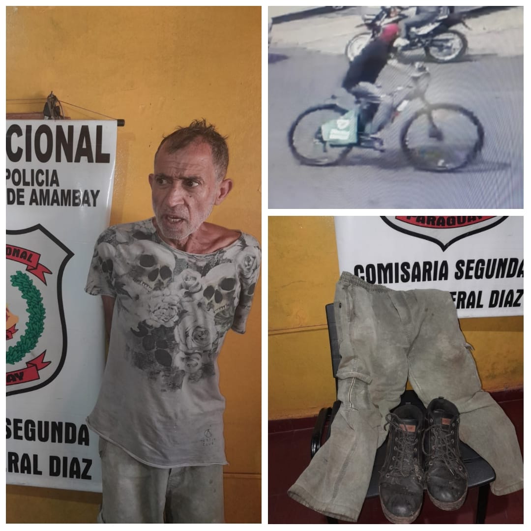 Detenido por robar bicicleta de farmacia sería también supuesto asesino en arroyo Punta Vakapi Detenido por robar bicicleta de farmacia sería también supuesto asesino en arroyo Punta Vakapi