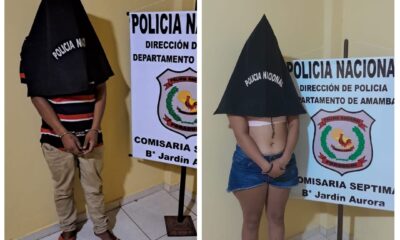 Recuperan tres motos robadas y detienen a una pareja en Jardín Aurora