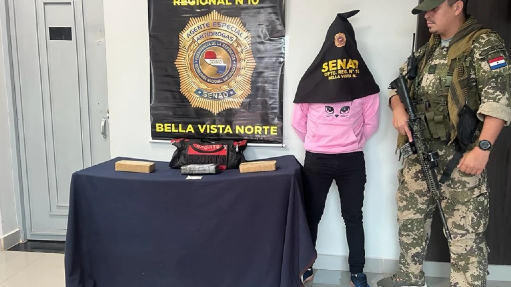 Indígena cae con tres kilos de cocaína en Bella Vista Norte Indígena cae con tres kilos de cocaína en Bella Vista Norte