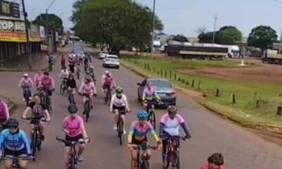 Octubre Rosa con paseo ciclístico internacional en la frontera