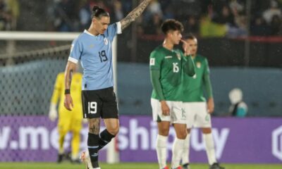 Uruguay golea a Bolivia y lo hunde en el sótano de las eliminatorias
