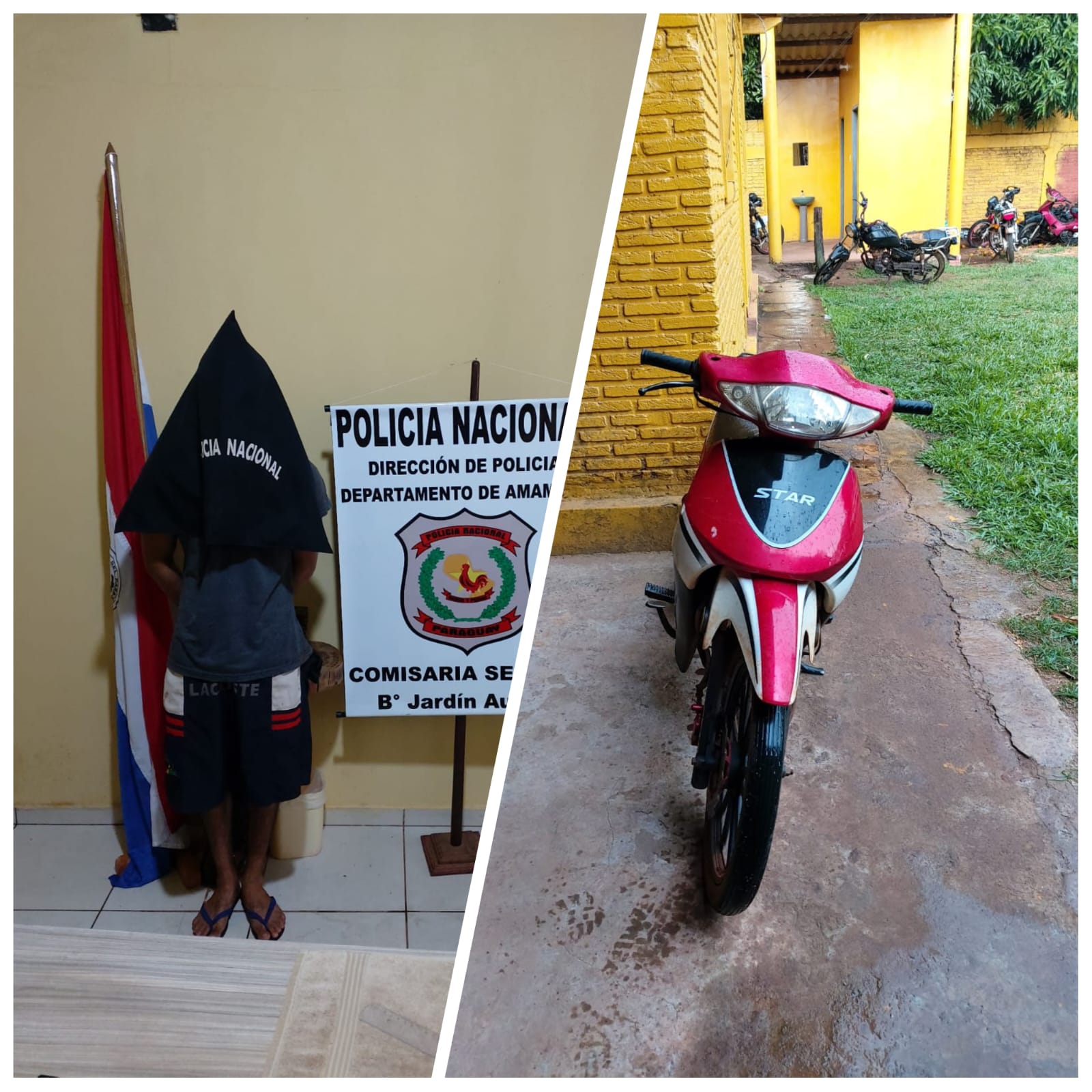 PJC: Joven cae con motocicleta robada en el barrio General Genes PJC: Joven cae con motocicleta robada en el barrio General Genes