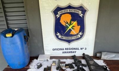 En allanamiento a inmueble rural, hallan pista clandestina para avioneta y armas en Cerro Corá
