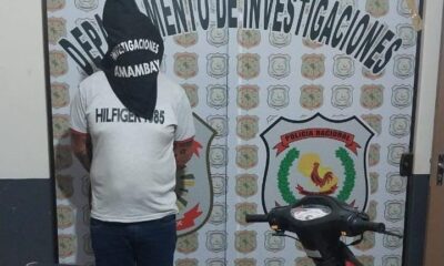 PJC: Policía detiene a un hombre con motocicleta robada en el barrio María Victoria