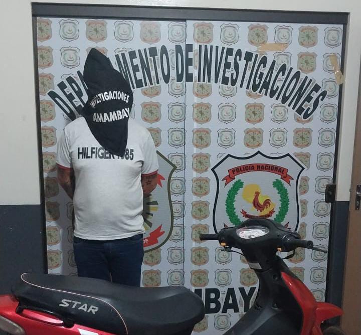 PJC: Policía detiene a un hombre con motocicleta robada en el barrio María Victoria PJC: Policía detiene a un hombre con motocicleta robada en el barrio María Victoria