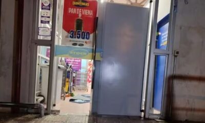En Navidad, intentaron robar el cajero automático de un súper