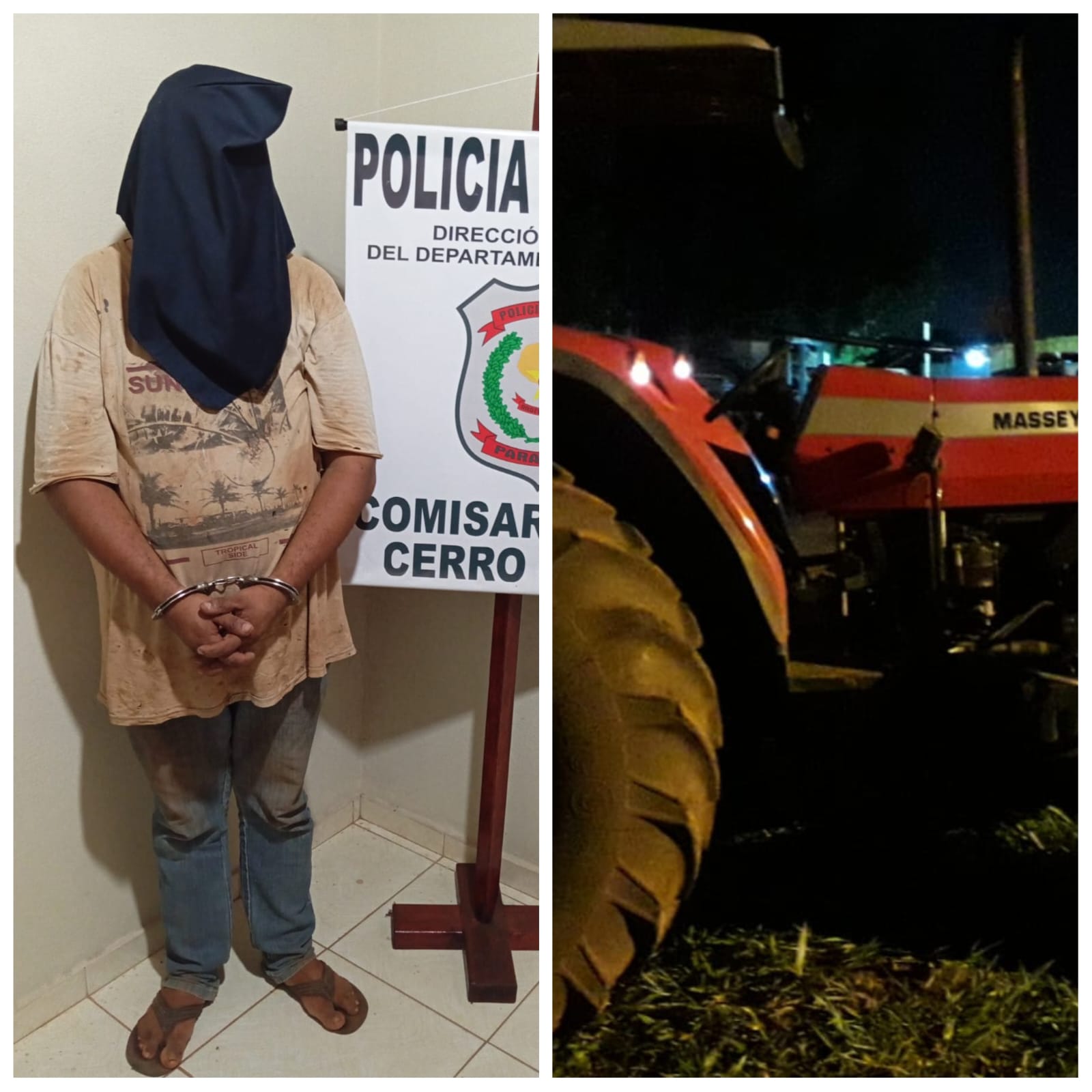 PJC: Policía incauta en Cerro Cora’i tractor hurtado de la prefectura de Ponta Porã PJC: Policía incauta en Cerro Cora’i tractor hurtado de la prefectura de Ponta Porã