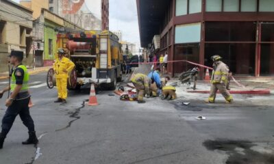 Grave accidente se cobra una vida en el microcentro de Asunción