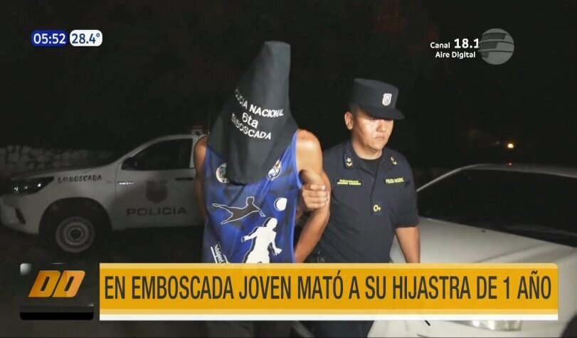 Emboscada: Joven mató a golpes a su hijastra de 1 año