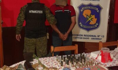 Karapaí: Cae supuesto microtraficante durante allanamiento simultáneo en dos viviendas