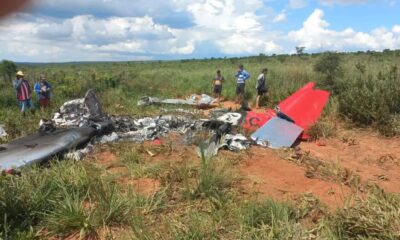 Una avioneta cae en Curuguaty y queda totalmente incinerada