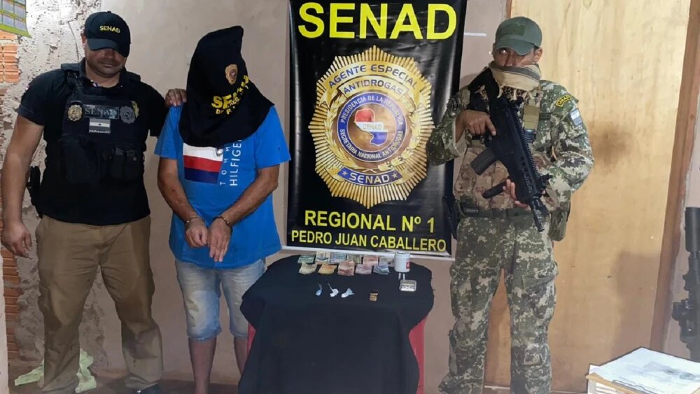 Detienen a reincidente microtraficante en Pedro Juan Caballero Detienen a reincidente microtraficante en Pedro Juan Caballero