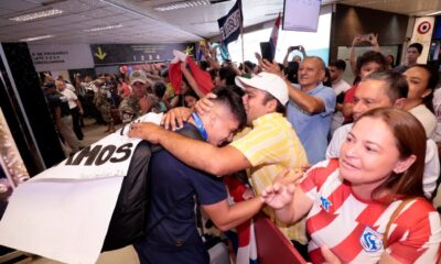 Así fue el recibimiento a los campeones preolímpicos