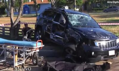 Accidente fatal en Luque: Pareja de motociclistas quedó atrapada entre dos camionetas