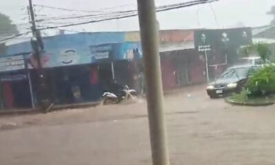 Torrenciales lluvias provocan peligrosos raudales en Pedro Juan Caballero