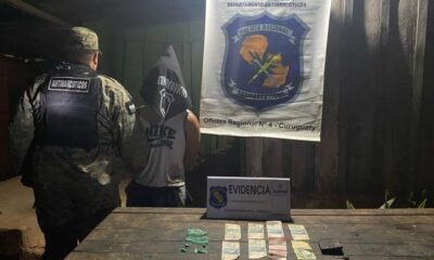 Detienen a joven con dosis de cocaína tras allanamiento en Curuguaty