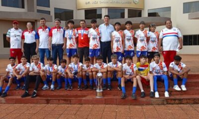 PJC: Intendente recibió a jugadores de la selección de Amambay, campeón del Interligas Sub 13