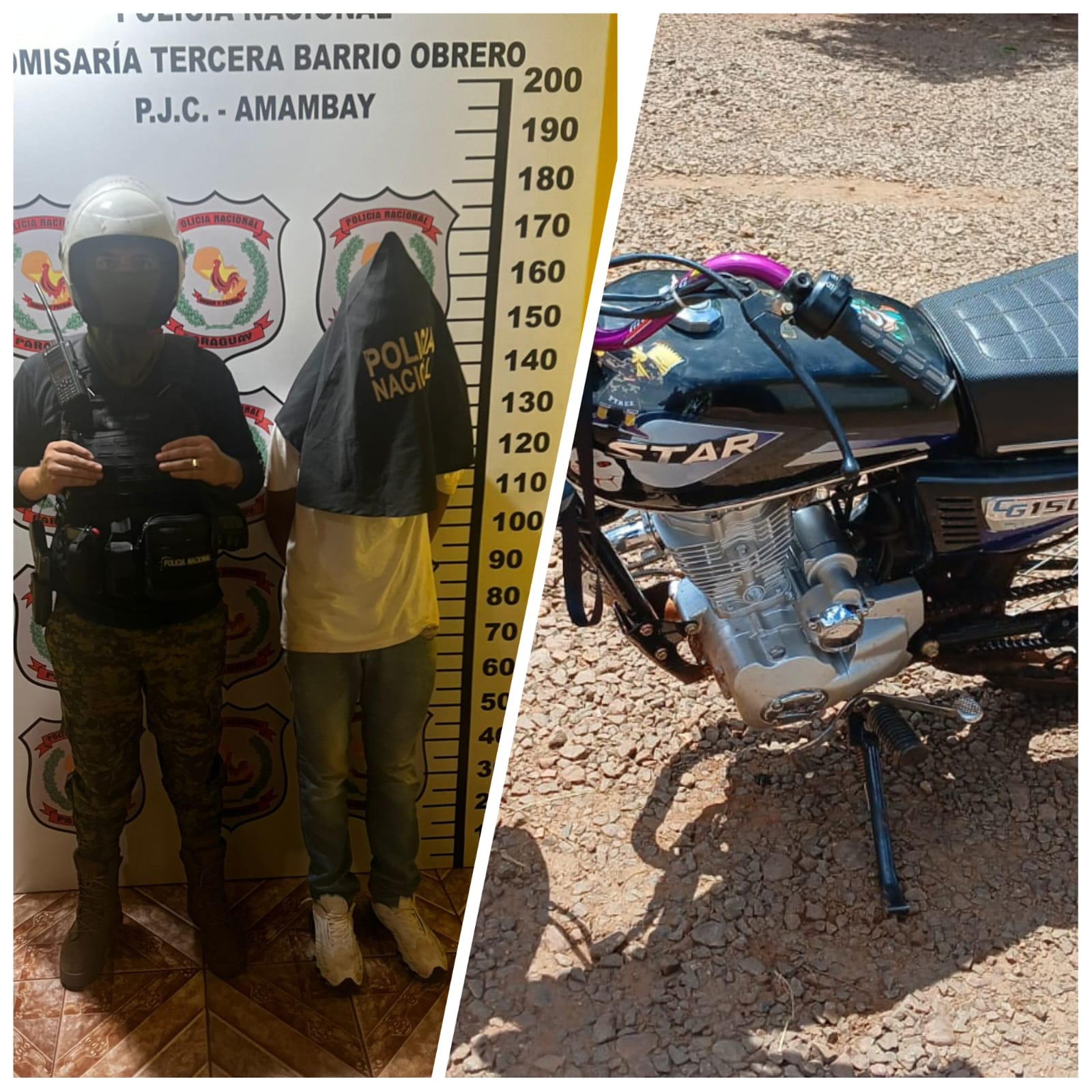 PJC: Tras persecución, detienen a un menor con motocicleta hurtada de un colegio PJC: Tras persecución, detienen a un menor con motocicleta hurtada de un colegio
