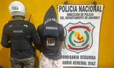 PJC: Policía detiene a un joven por hurto en un local comercial del barrio San Gerardo