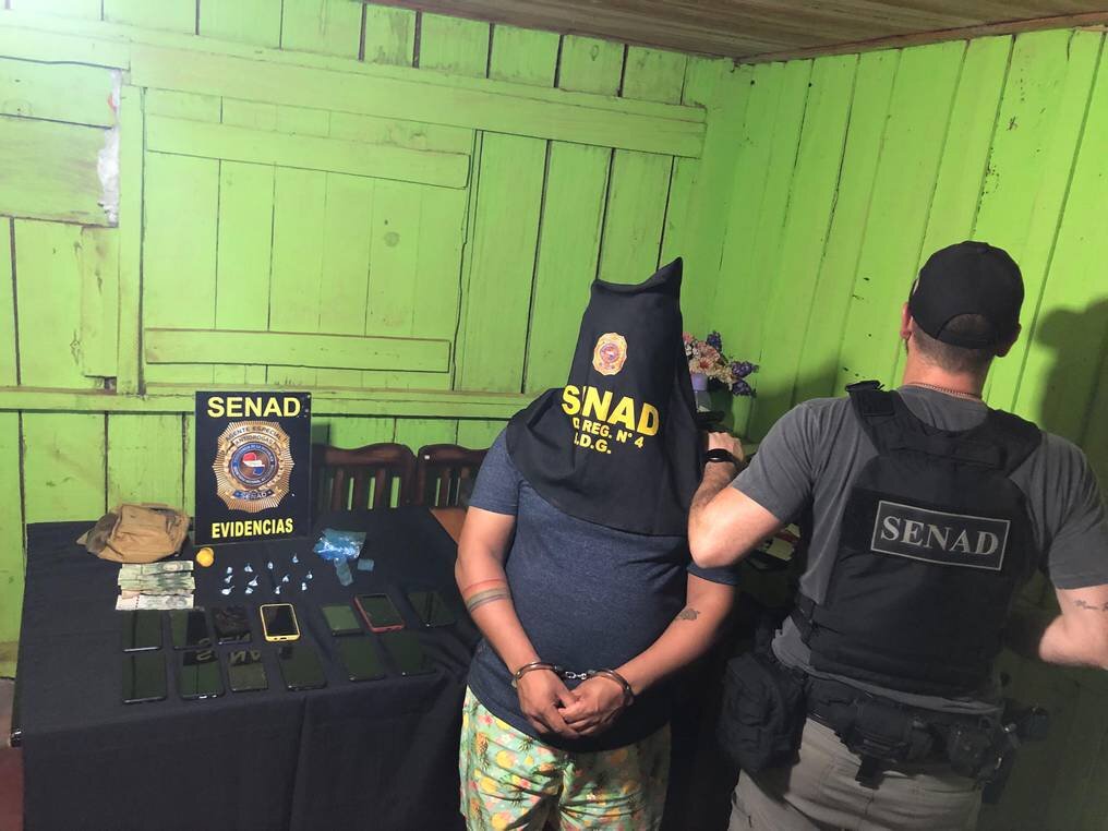 Desbaratan foco de venta de cocaína en Salto del Guairá