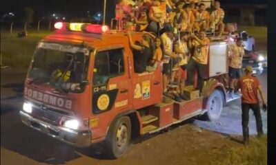 Con gran caravana recibieron a la selección de Amambay, campeón del Interligas Sub 13