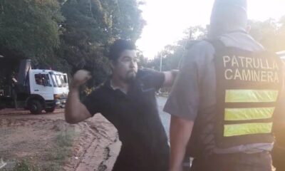 Video: Detenido por propinar un tremendo puñetazo a agente de la Caminera en Areguá