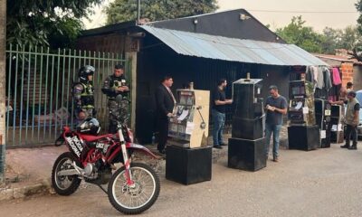 Incautan 28 tragamonedas en comercios de Asunción