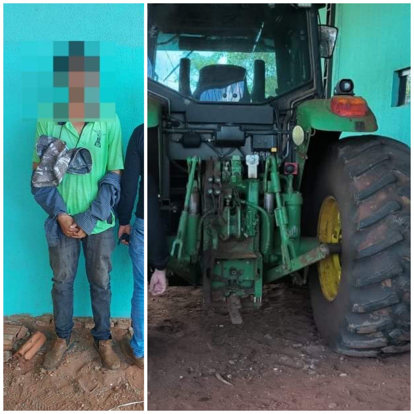 Capitán Bado: Detienen a un brasileño con tractor hurtado Capitán Bado: Detienen a un brasileño con tractor hurtado