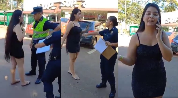 Ebria y prepotente: acompañante encaró a policías tras protagonizar accidente