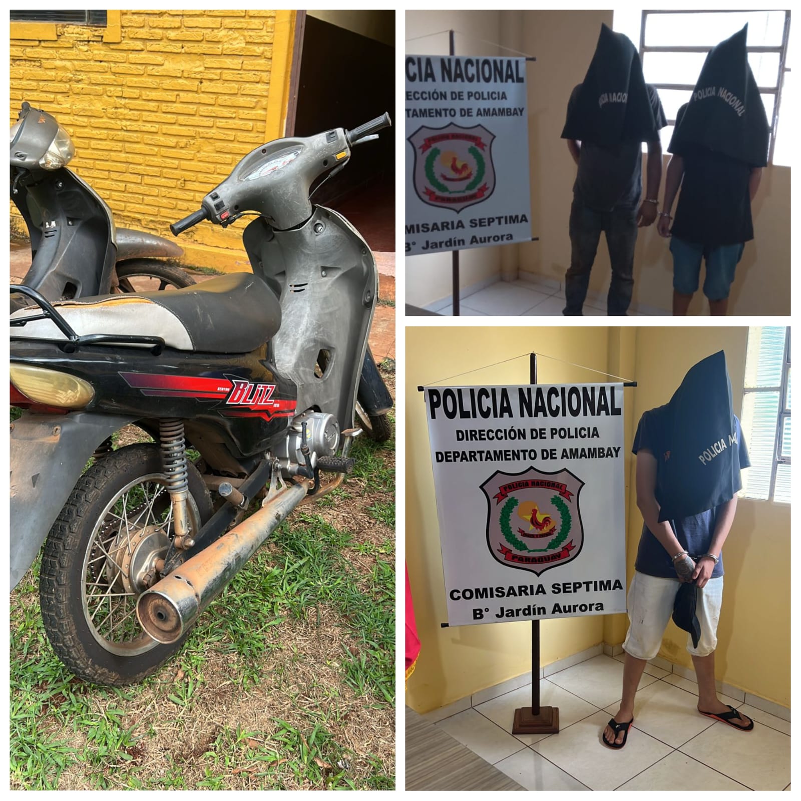 PJC: Recuperan motocicleta hurtada a una estudiante y detienen a tres jóvenes PJC: Recuperan motocicleta hurtada a una estudiante y detienen a tres jóvenes