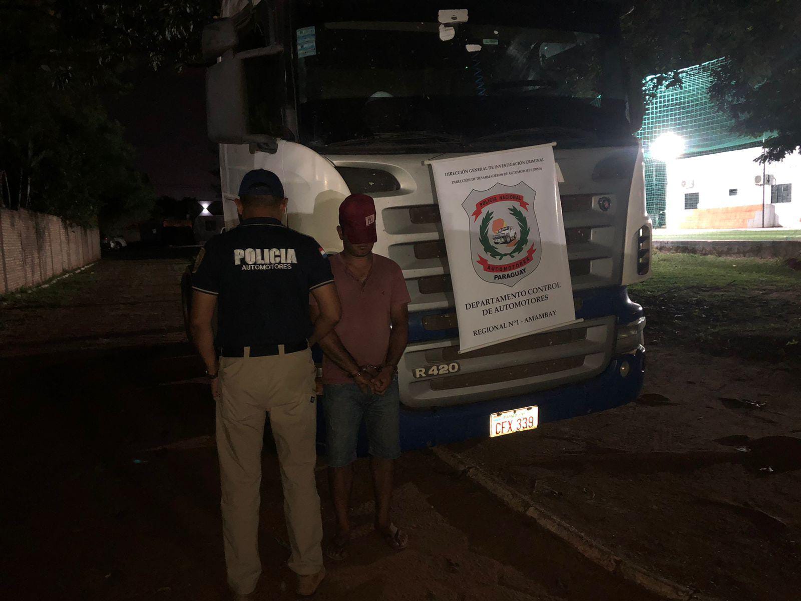 PJC: Incautan camión denunciado como hurtado en Alto Paraná PJC: Incautan camión denunciado como hurtado en Alto Paraná