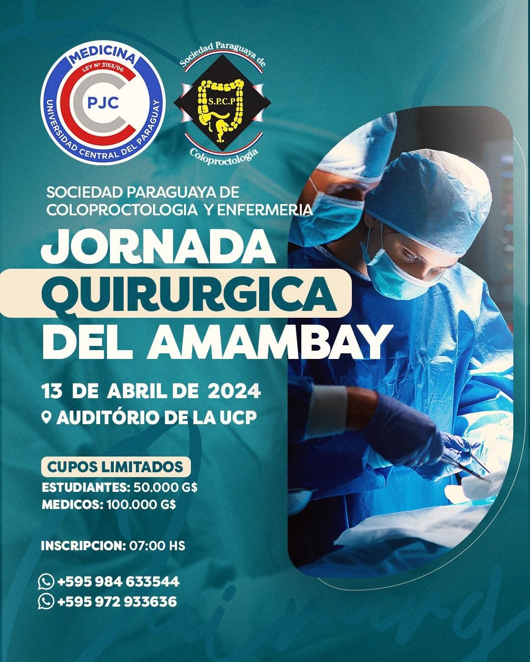 Sociedad Paraguaya de Coloproctología y UCP Organizan Jornada Quirúrgica del Pedro Juan Sociedad Paraguaya de Coloproctología y UCP Organizan Jornada Quirúrgica del Pedro Juan