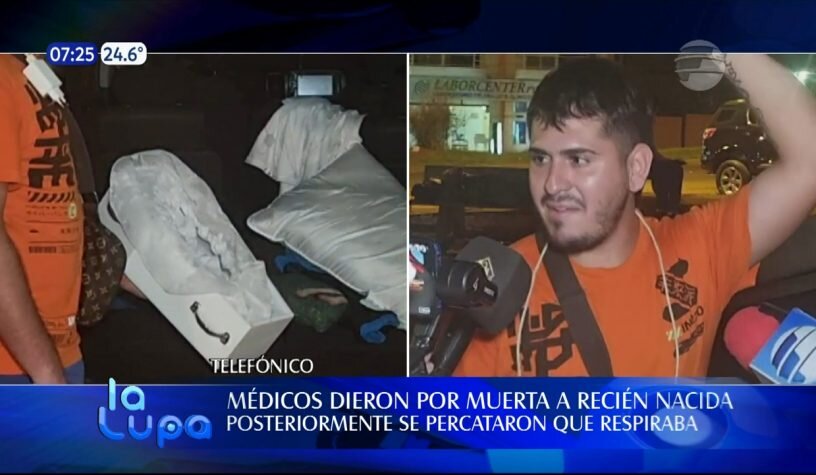 CDE: Dieron por muerta a una recién nacida, pero luego familiares se percataron que respiraba