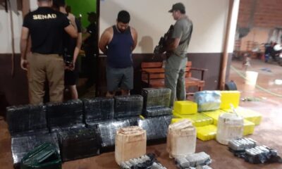 Detenido con más de media tonelada de tres tipos de marihuana en Minga Guazú