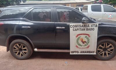 Capitán Bado: Policía Nacional incauta camioneta perteneciente a loteadora hurtada en Brasil