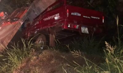 Auto atropella a un motocarro y tres miembros de una familia mueren en Ñemby