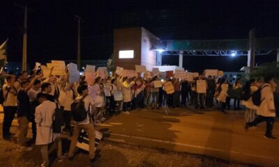 Estudiantes de la Universidad Nacional de Concepción se movilizan por el Arancel Cero