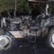 Desconocidos queman un tractor agrícola del MAG en San Pedro