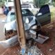 PJC: Automovilista chocó contra una columna de la ANDE en el barrio Bernardino Caballero