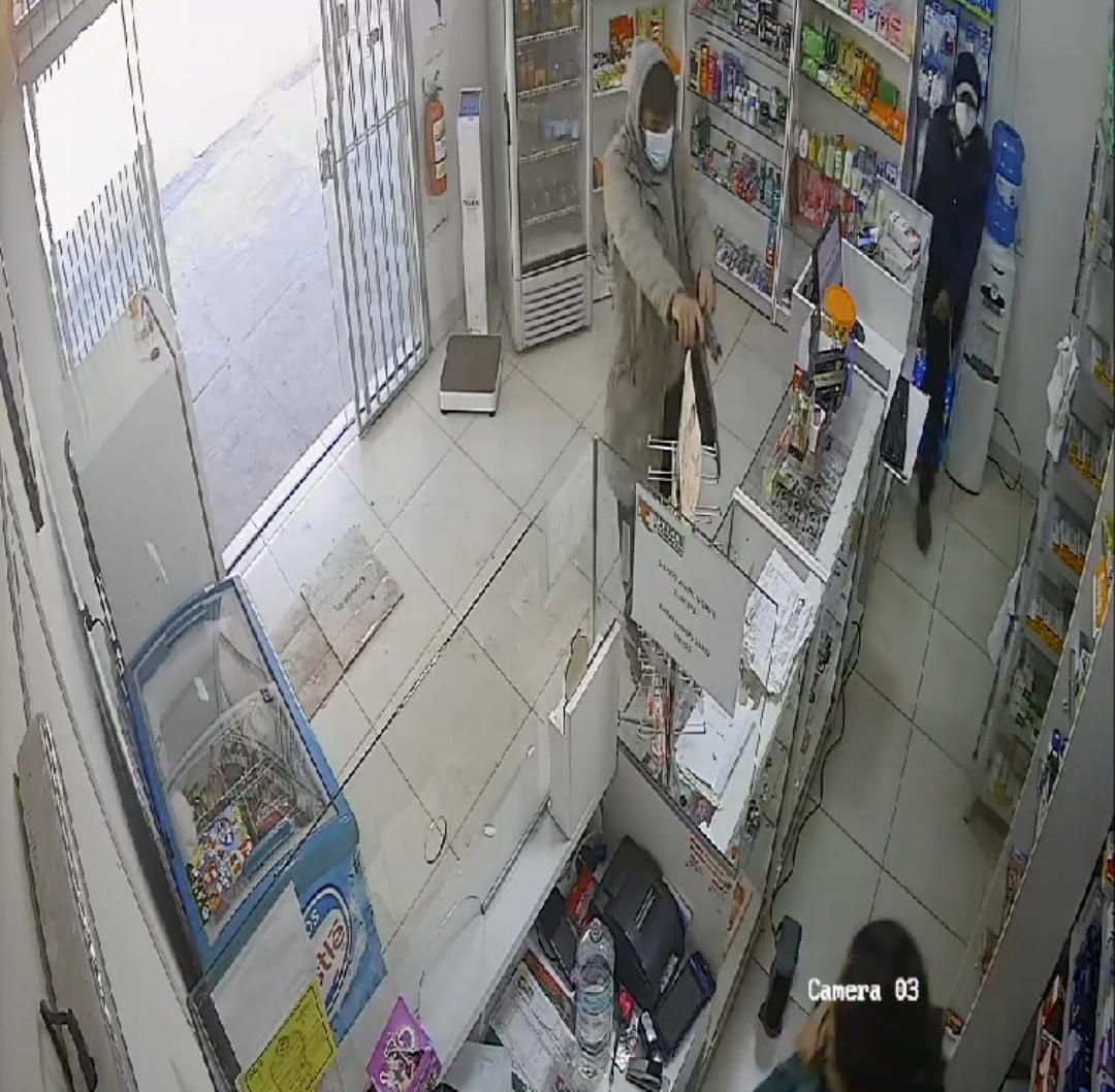 PJC: Dos individuos asaltan una farmacia en el barrio María Victoria PJC: Dos individuos asaltan una farmacia en el barrio María Victoria