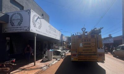 PJC: Tienda en barrio Obrero ardió parcialmente en llamas