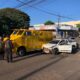 PJC: Transportador de caudales y camioneta protagonizan choque en la vía pública