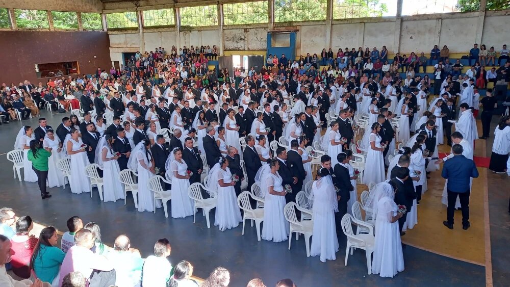 Boda comunitaria une a 91 parejas en Bella Vista Norte Boda comunitaria une a 91 parejas en Bella Vista Norte