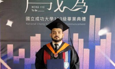 Compatriota culmina con éxito su carrera universitaria en Taiwán: ¡Es ingeniero aeroespacial!