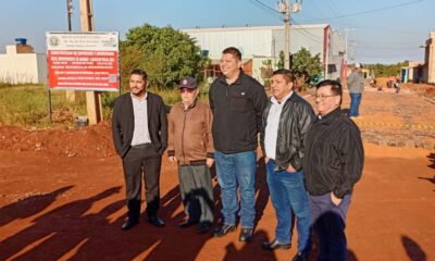 Nuevo trayecto del barrio María Victoria de PJC es beneficiado con obras de empredrado por la Gobernación de Amambay