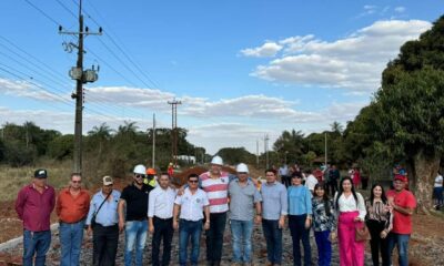 Gobernador de Amambay verificó avance de obras de empedrado en Pedro Juan Caballero y Zanja Pytã