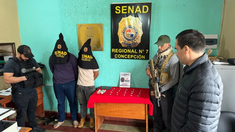 Senad incauta cocaína y detiene a dos personas en Concepción