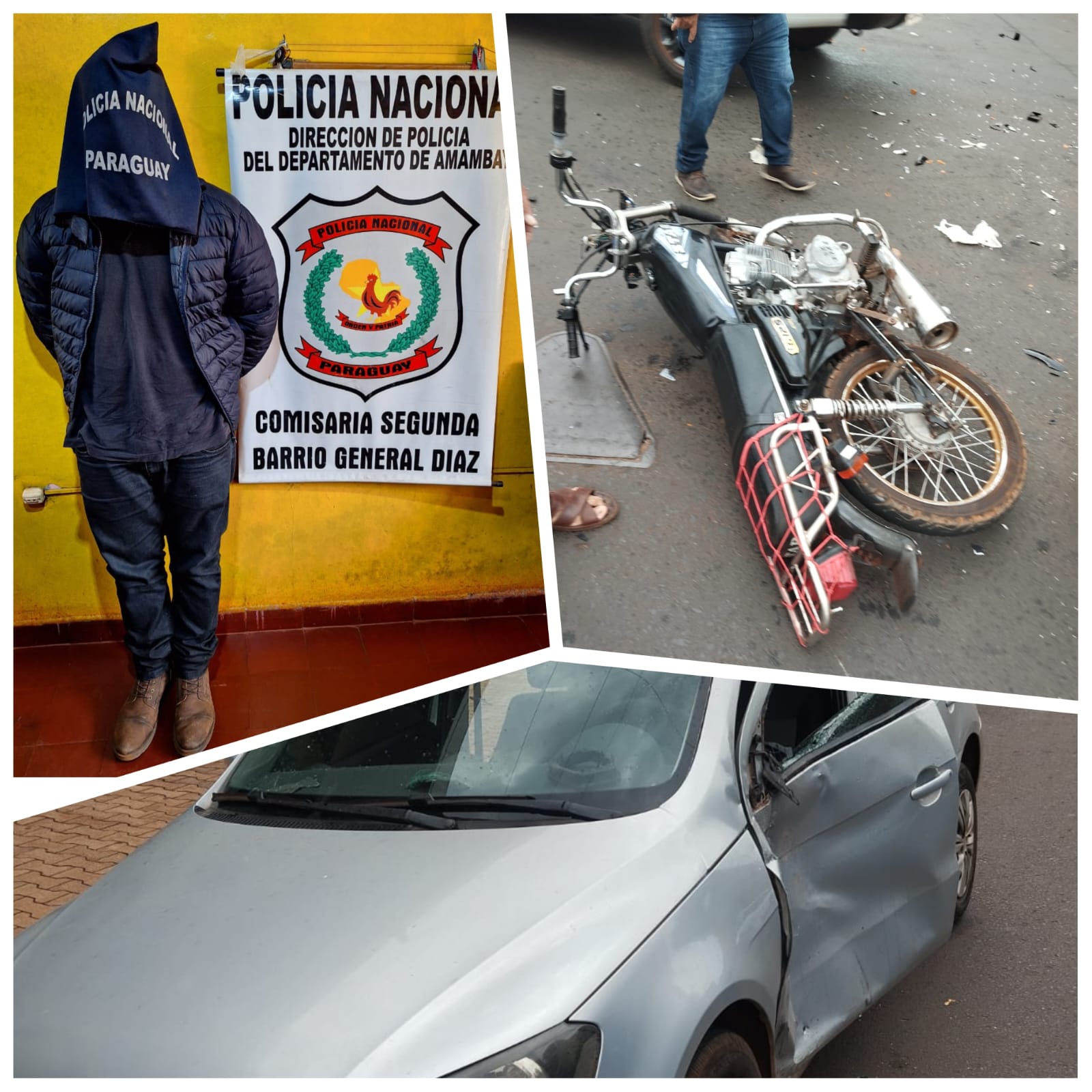 PJC: Automovilista alcoholizado chocó por un motociclista y fue detenido PJC: Automovilista alcoholizado chocó por un motociclista y fue detenido
