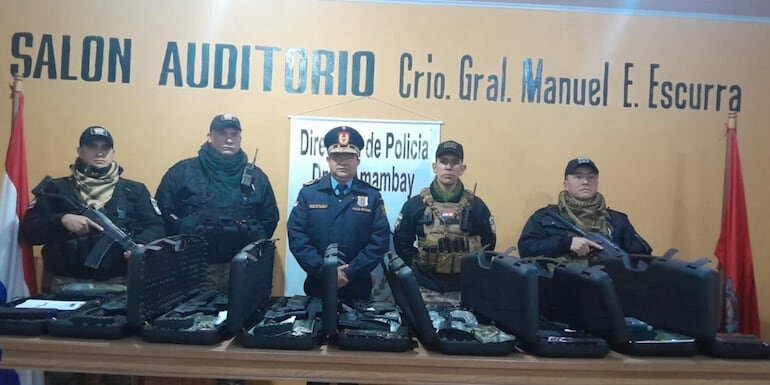 Dakovo: lote de armas incautadas será usado para reforzar la seguridad en Amambay Dakovo: lote de armas incautadas será usado para reforzar la seguridad en Amambay